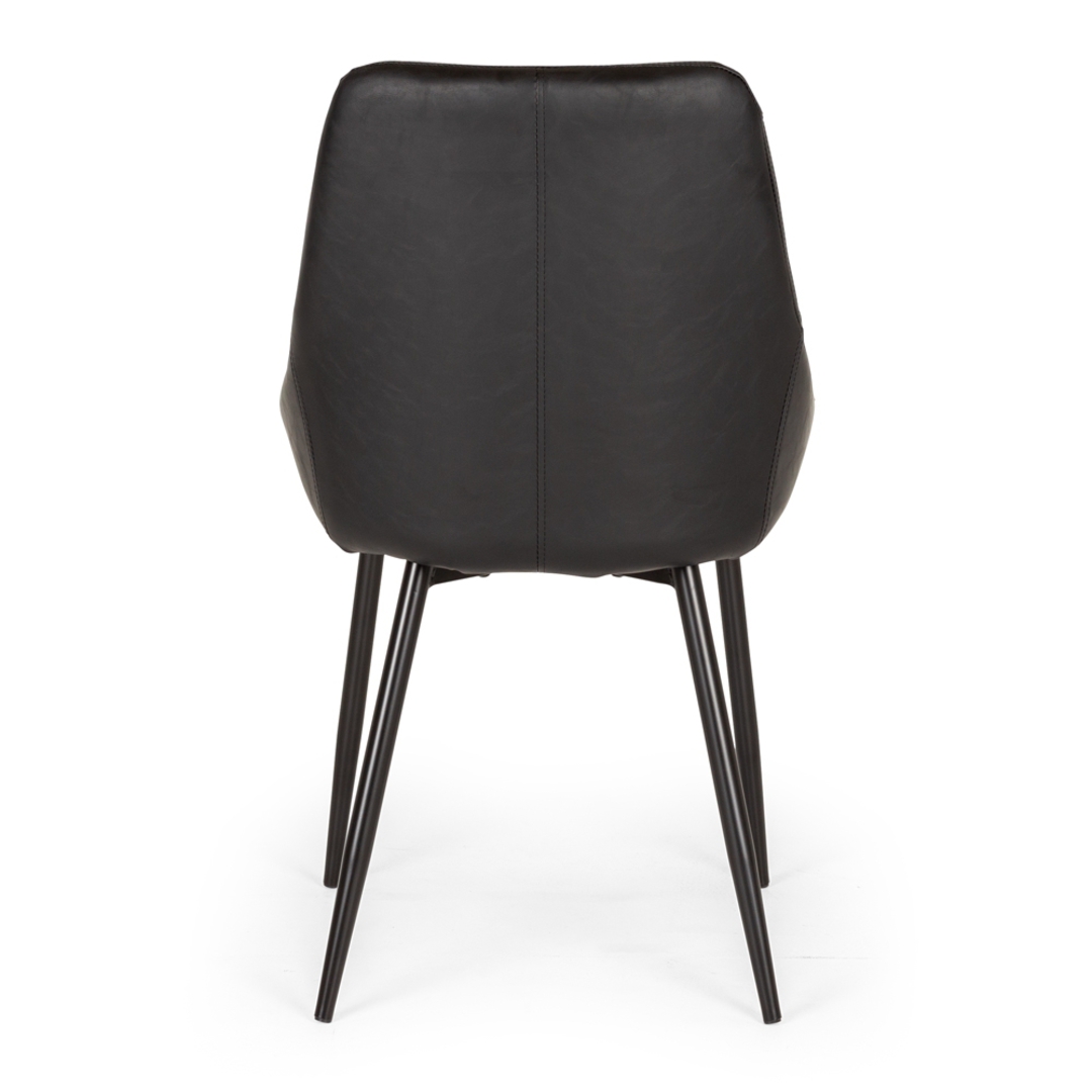Bari Dining Chair Black PU image 3